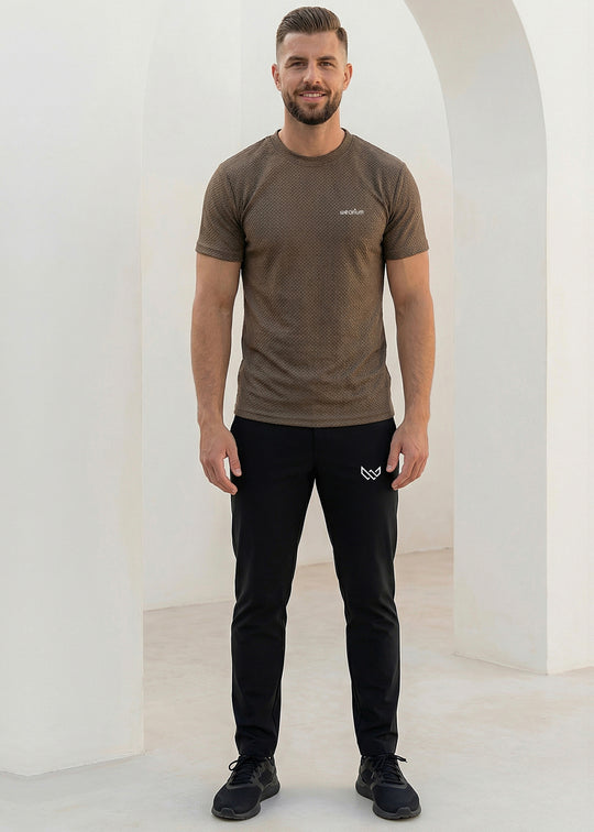 Textured AirLite Knit - Brown Tracksuit