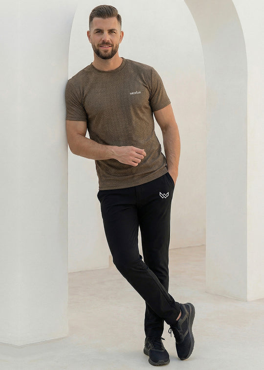 Textured AirLite Knit - Brown Tracksuit