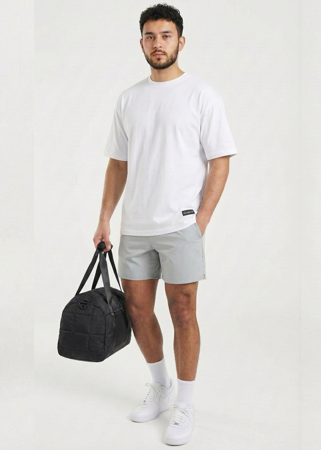 W Prime Oversized Tee - White 100% Cotton