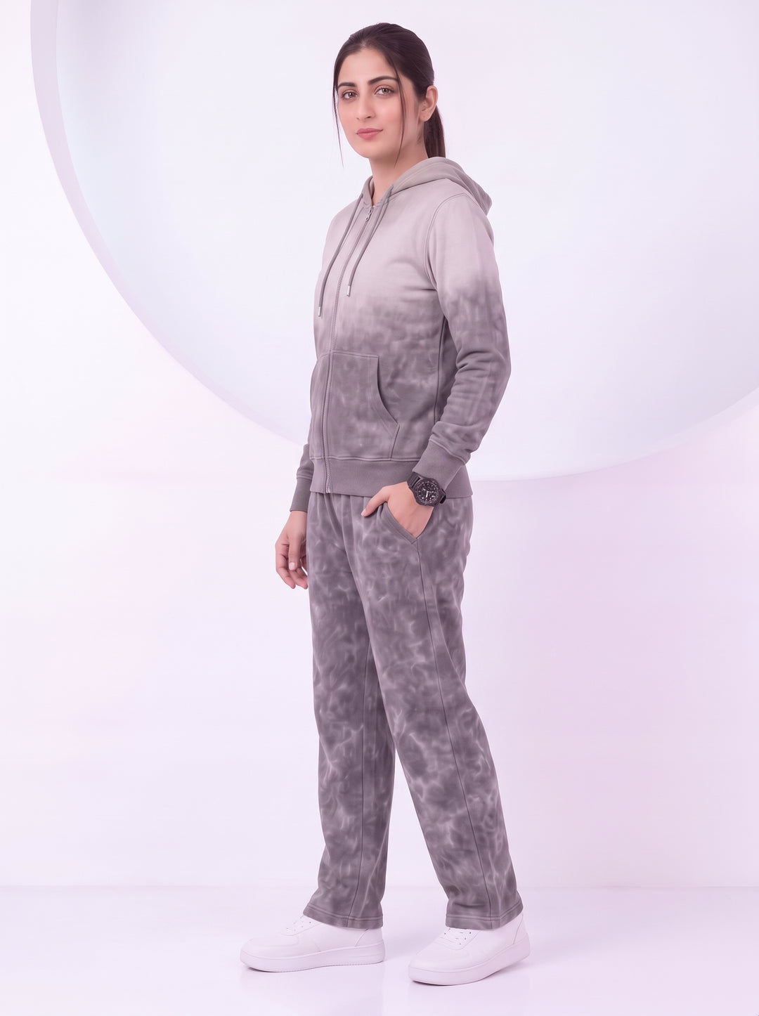 Women's/Premium StoneWash - 100% Cotton Fleece Tracksuit