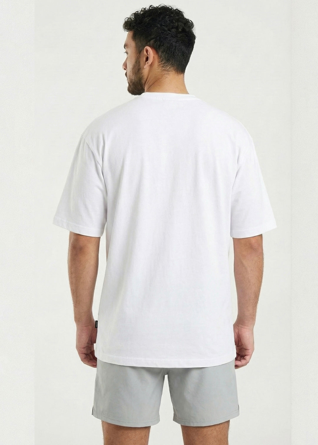 W Prime Oversized Tee - White 100% Cotton