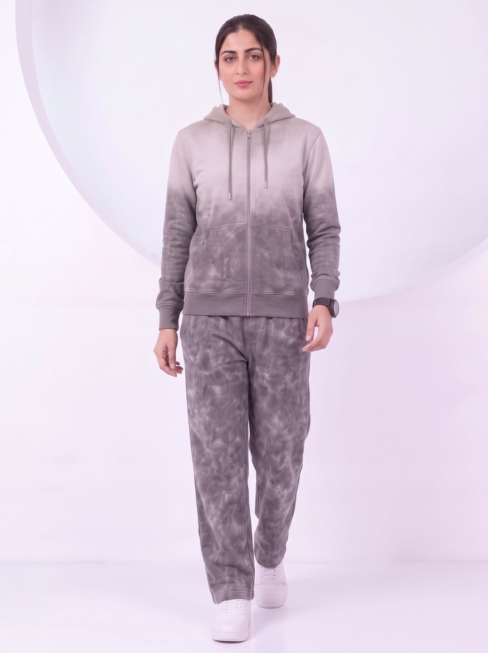 Women's/Premium StoneWash - 100% Cotton Fleece Tracksuit