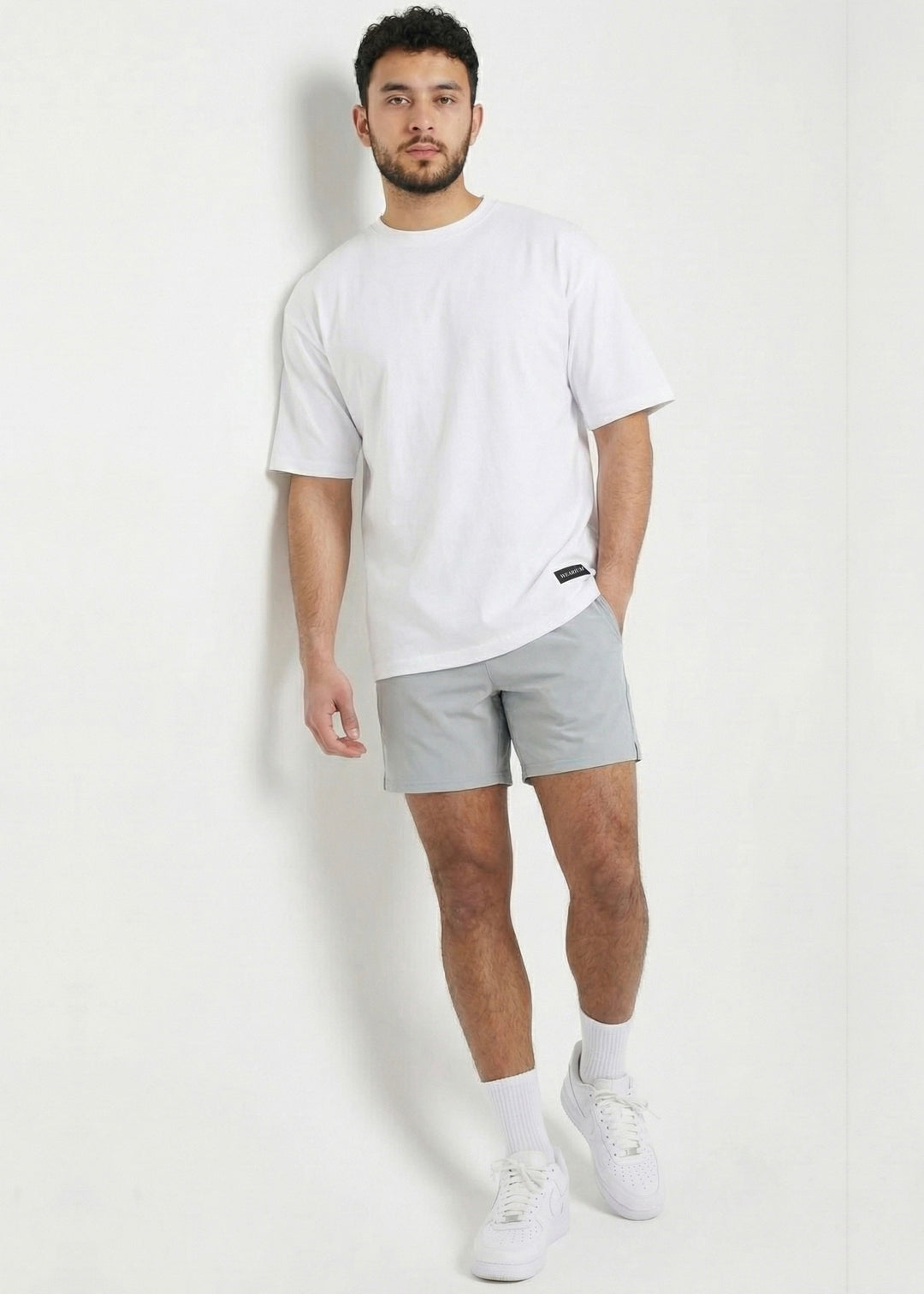 W Prime Oversized Tee - White 100% Cotton