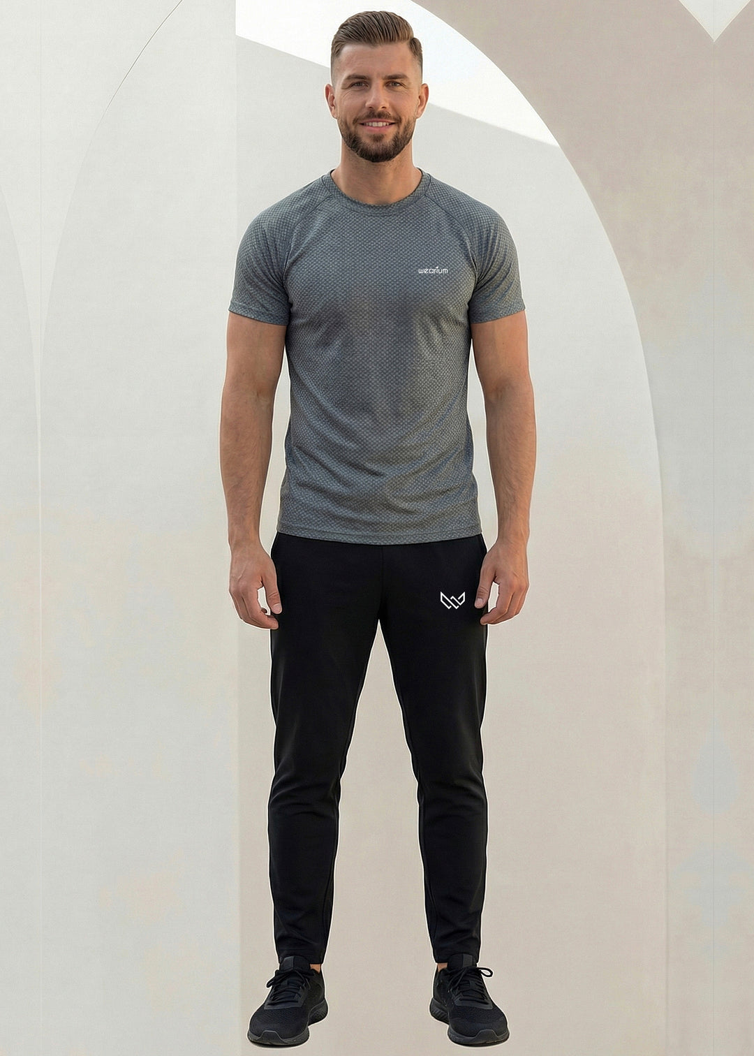 Textured AirLite Knit - Charcoal Tracksuit