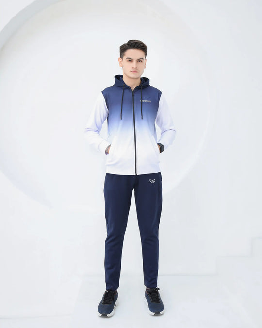 Navy and white tracksuit for men
