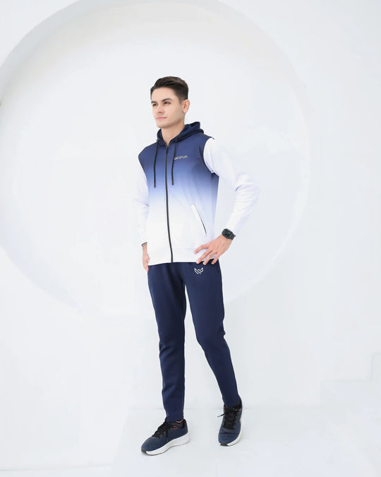 Men's navy hoodie Tracksuit for winter