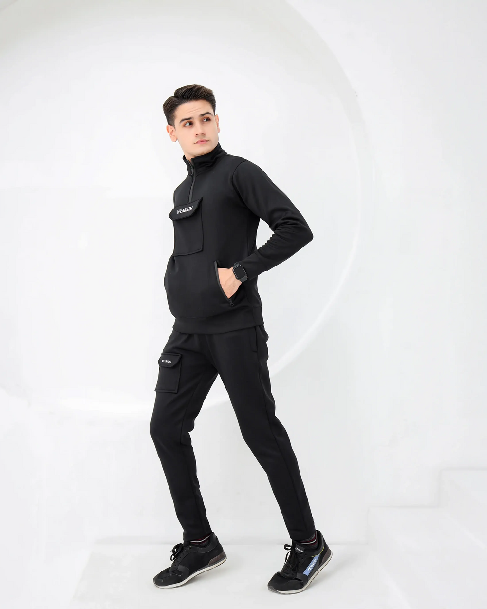 Men's half zip tracksuit
