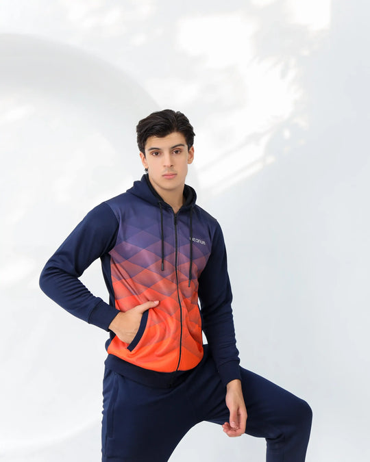 Zip-up Hoodie bold tracksuit
