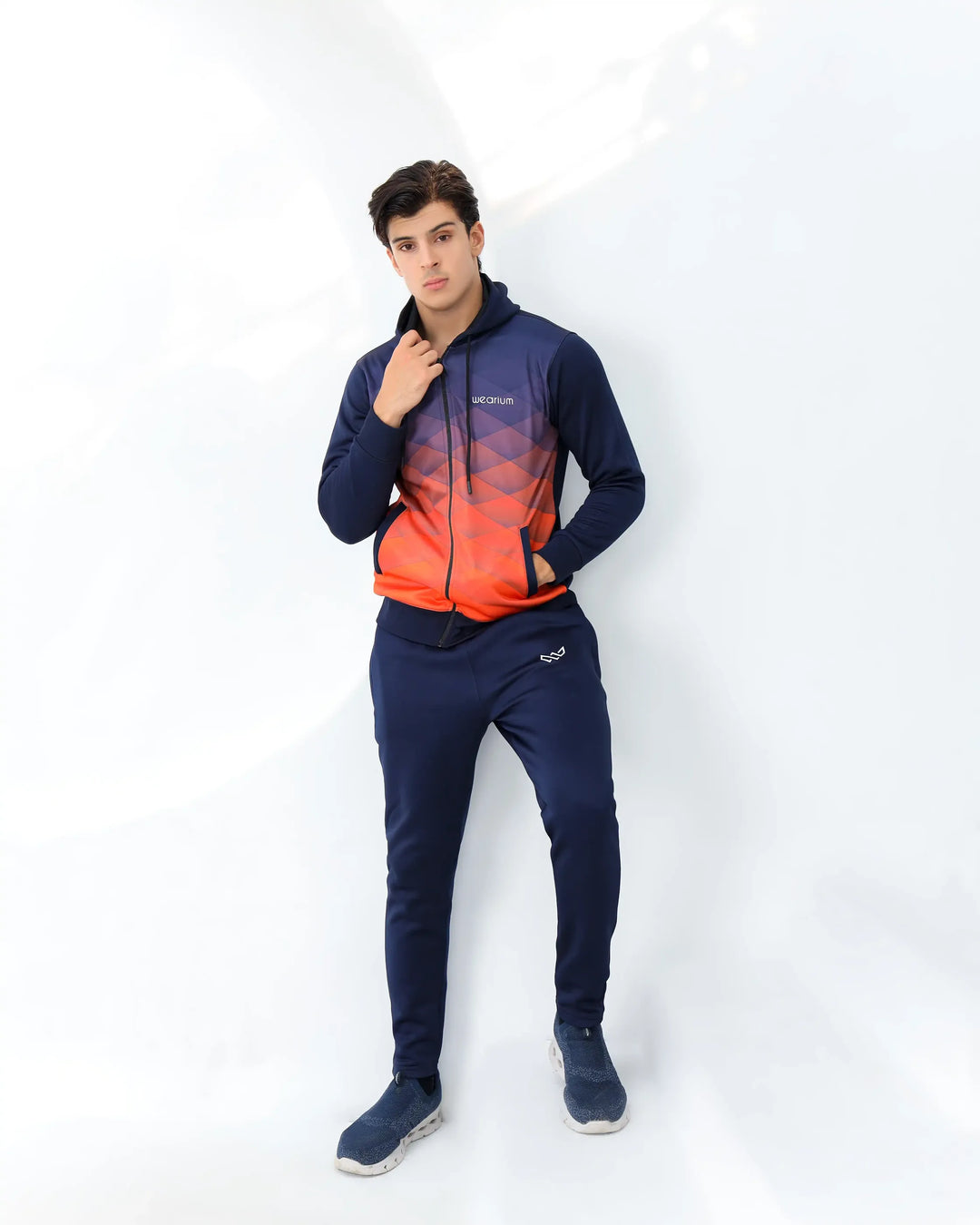 Bold design hoodie winter tracksuit