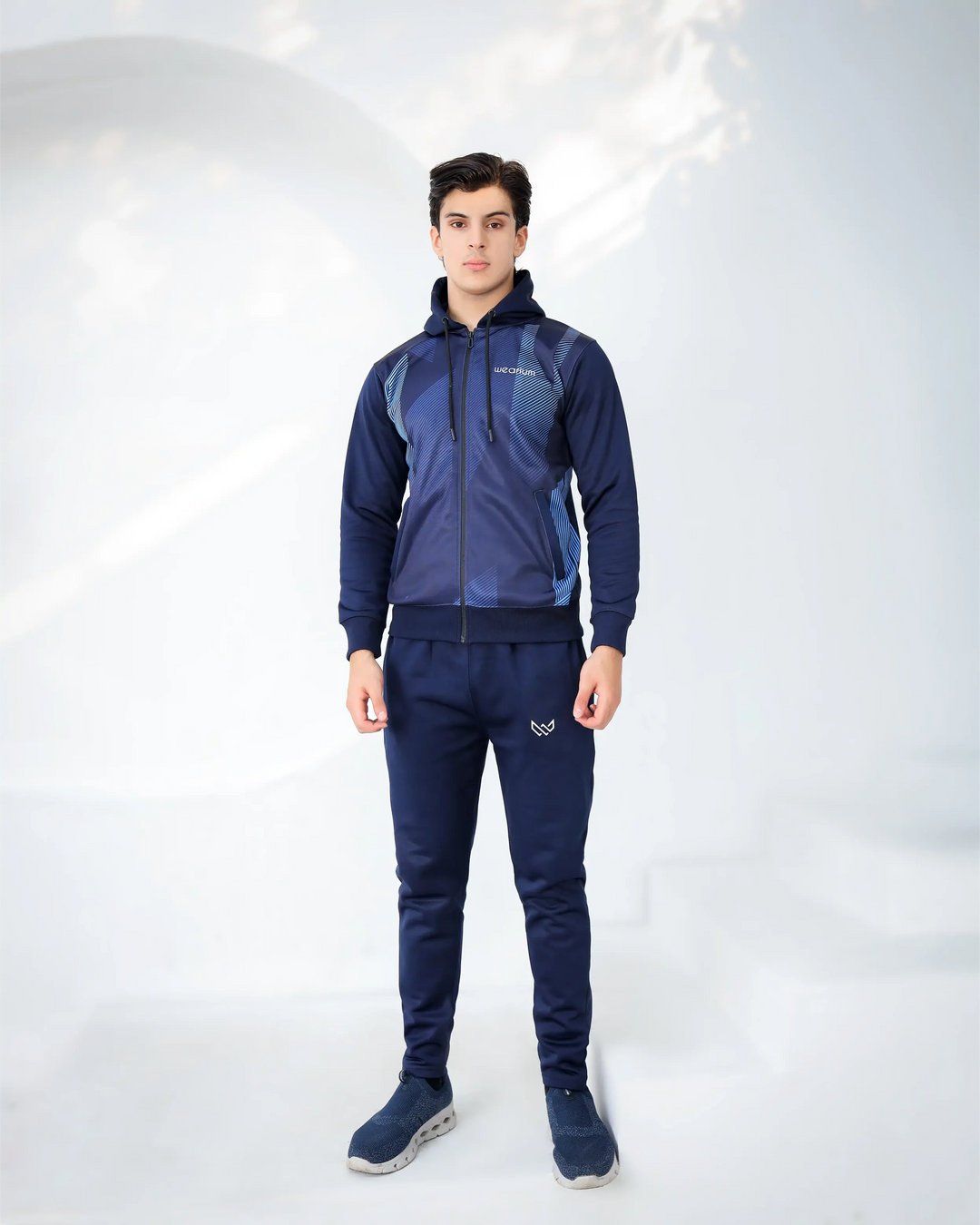 Winter navy tracksuit men