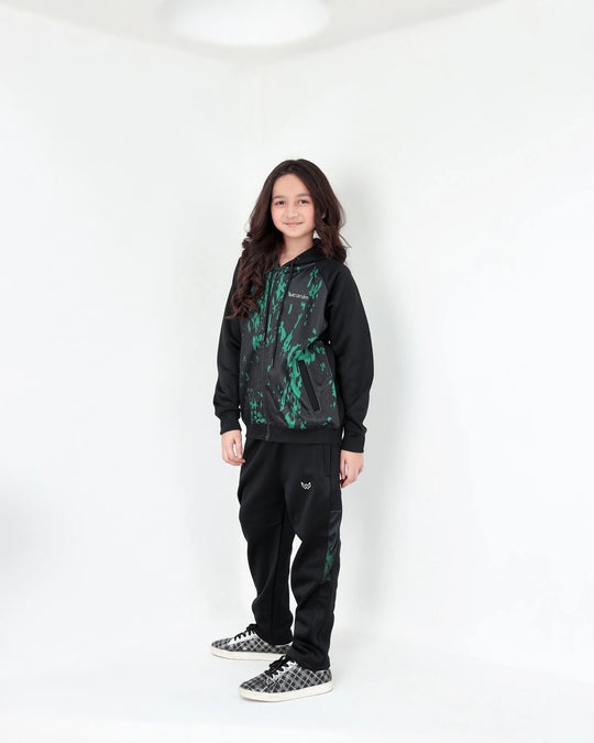 Kids winter green sublimation suit