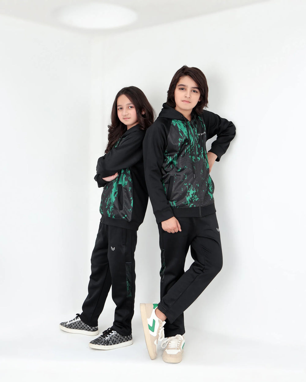 Kids green sublimation winter suit