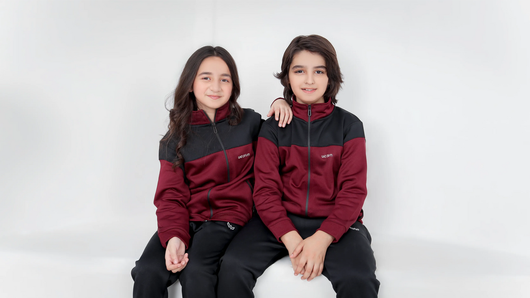 Maroon kids tracksuit for winter