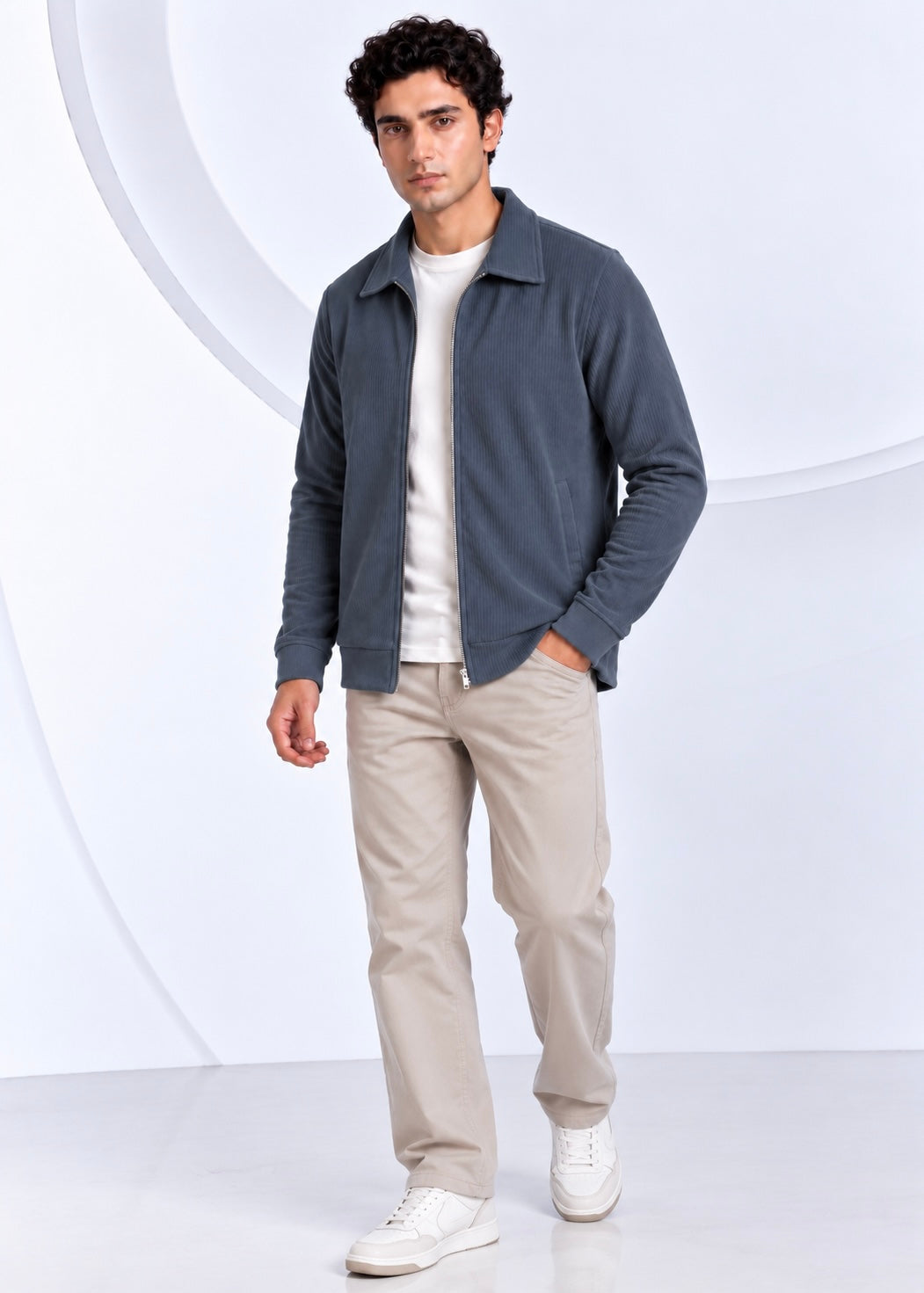 Sterling Corduroy Jacket – Dusty Steel Blue