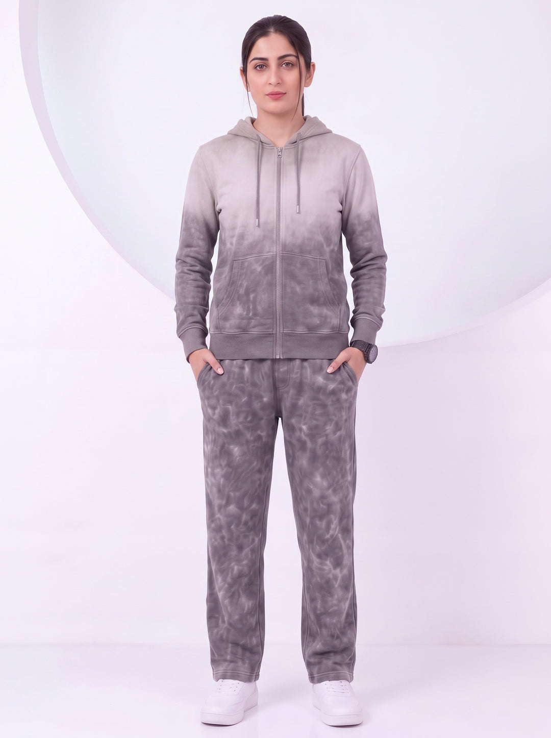 Women's/Premium StoneWash - 100% Cotton Fleece Tracksuit