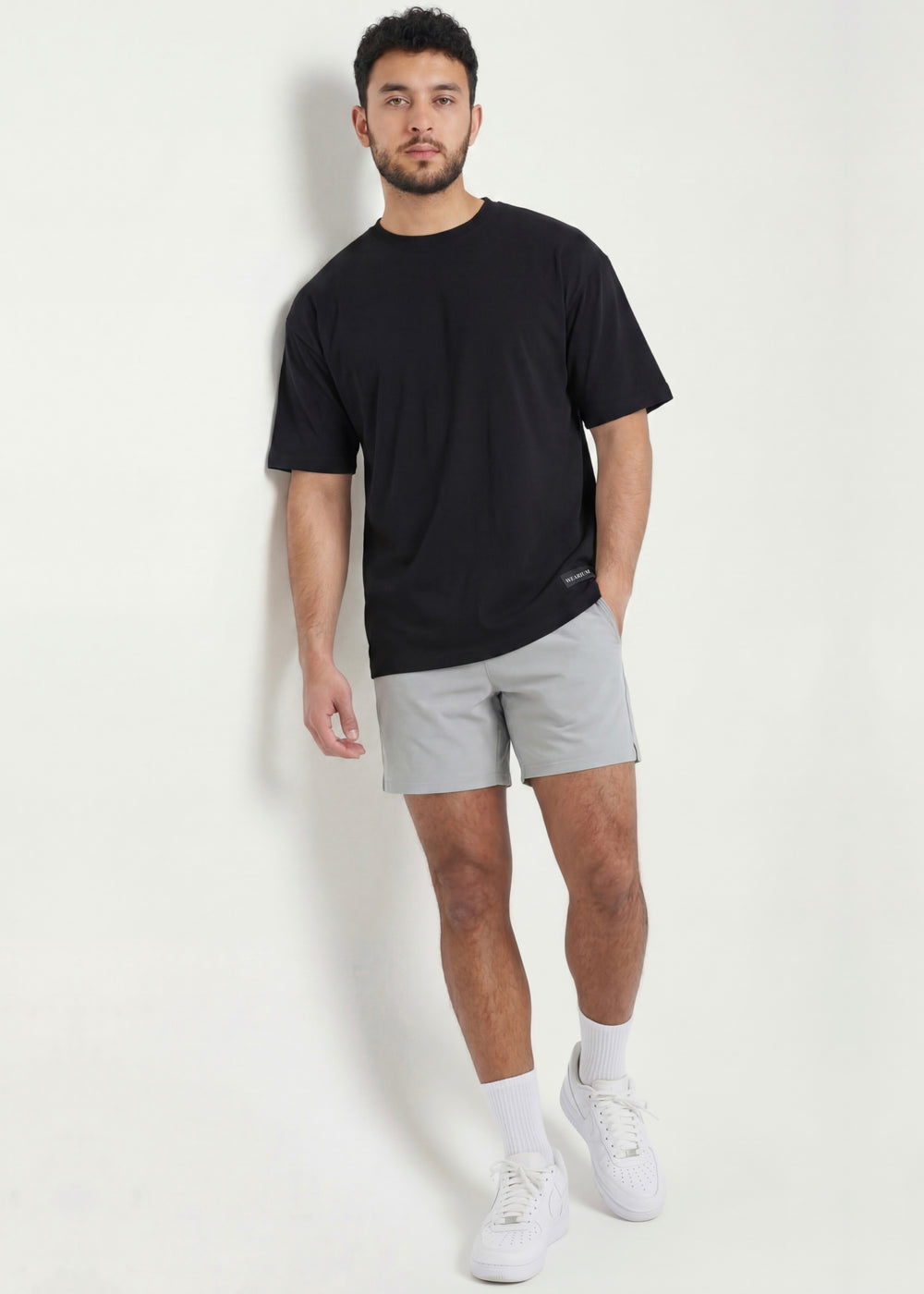 W Prime Oversized Tee - Black 100% Cotton