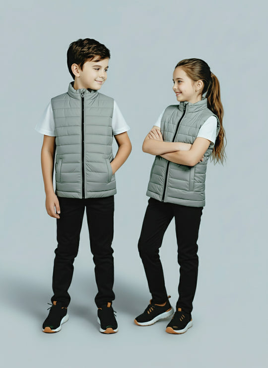 Premium Grey Puffer - Kids