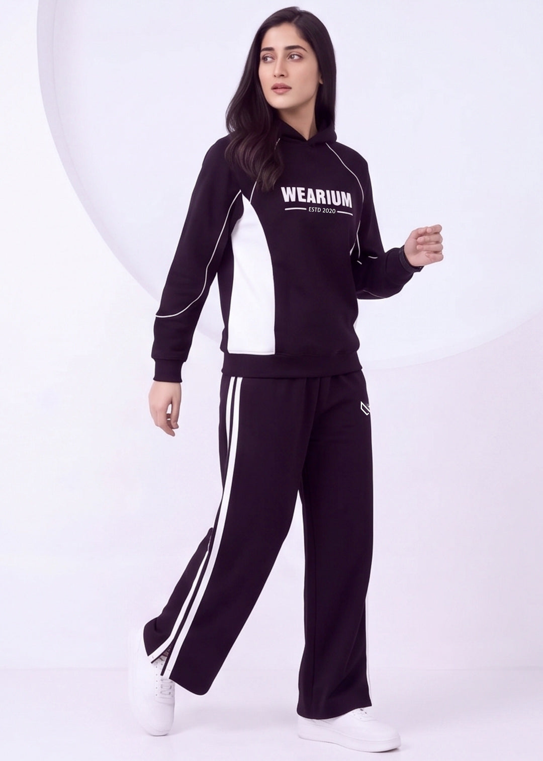 W-Nightfall - B/W Contrast Tracksuit