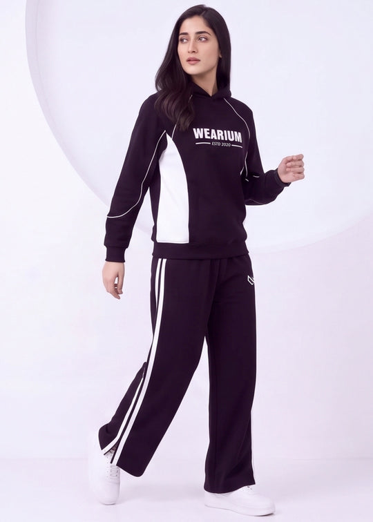 W-Nightfall - B/W Contrast Tracksuit