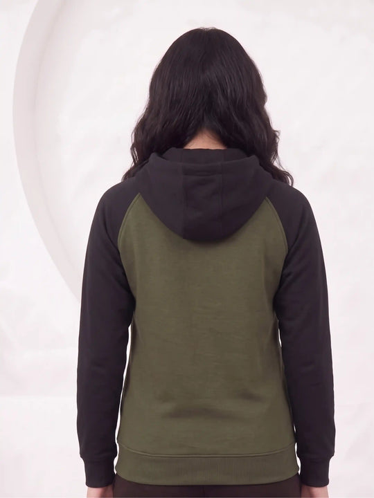 W - Core Contrast Premium Cotton – Olive Green & Black