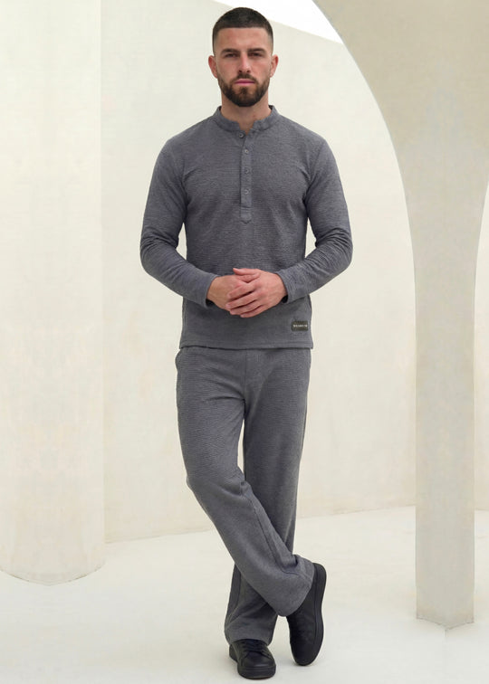 Grey Henley Duo by Wearium