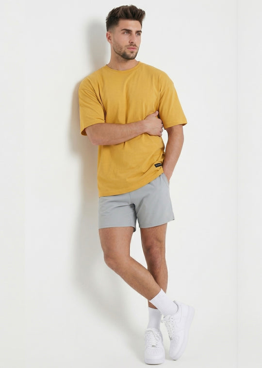 W Prime Oversized Tee - Yellow 100% Cotton