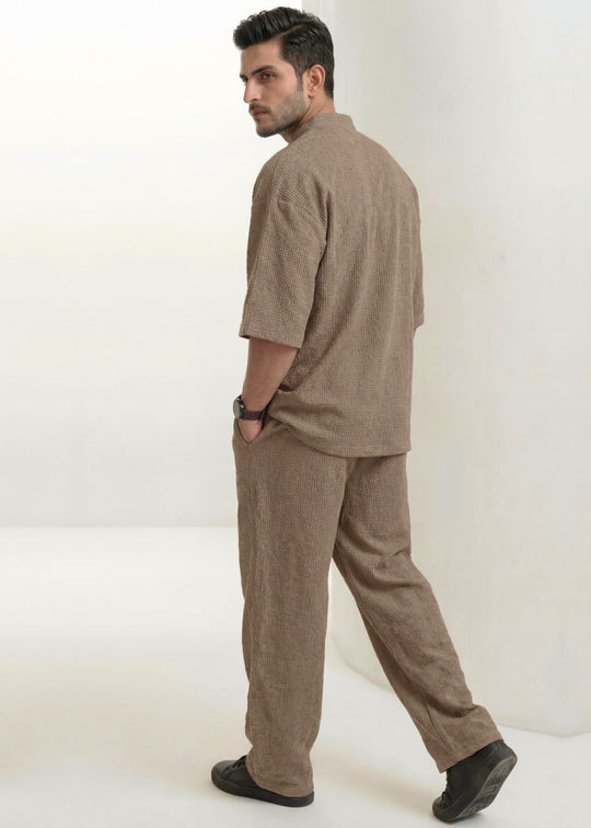 Mocha Box-Knit - Premium Co-ord Set