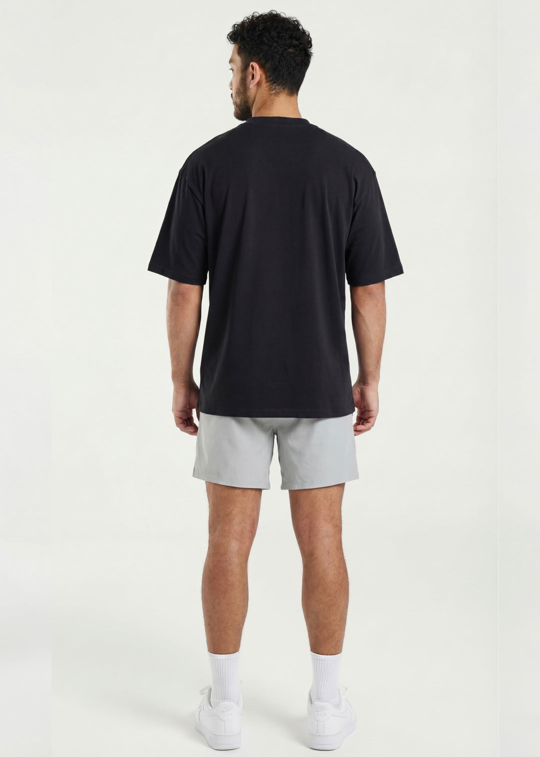 W Prime Oversized Tee - Black 100% Cotton