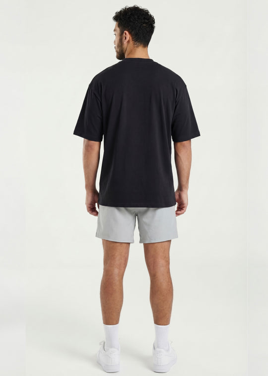 W Prime Oversized Tee - Black 100% Cotton