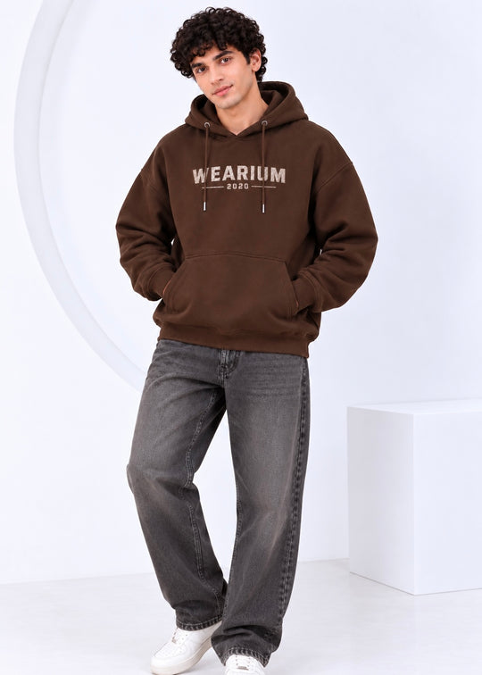 Leather Emblem Hoodie - Premium Cotton Fleece