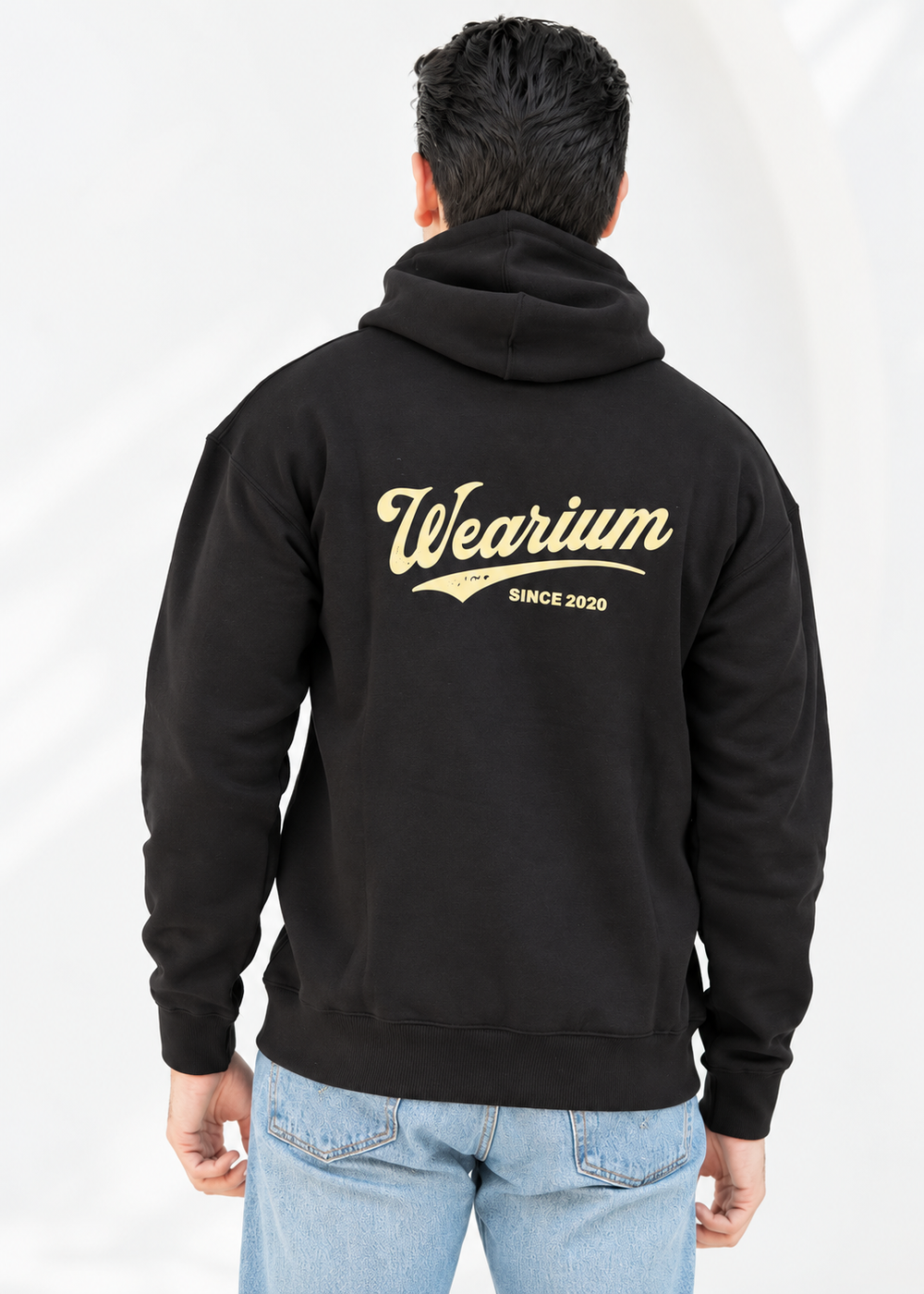 W 2020 Black Hoodie - Premium Cotton Fleece