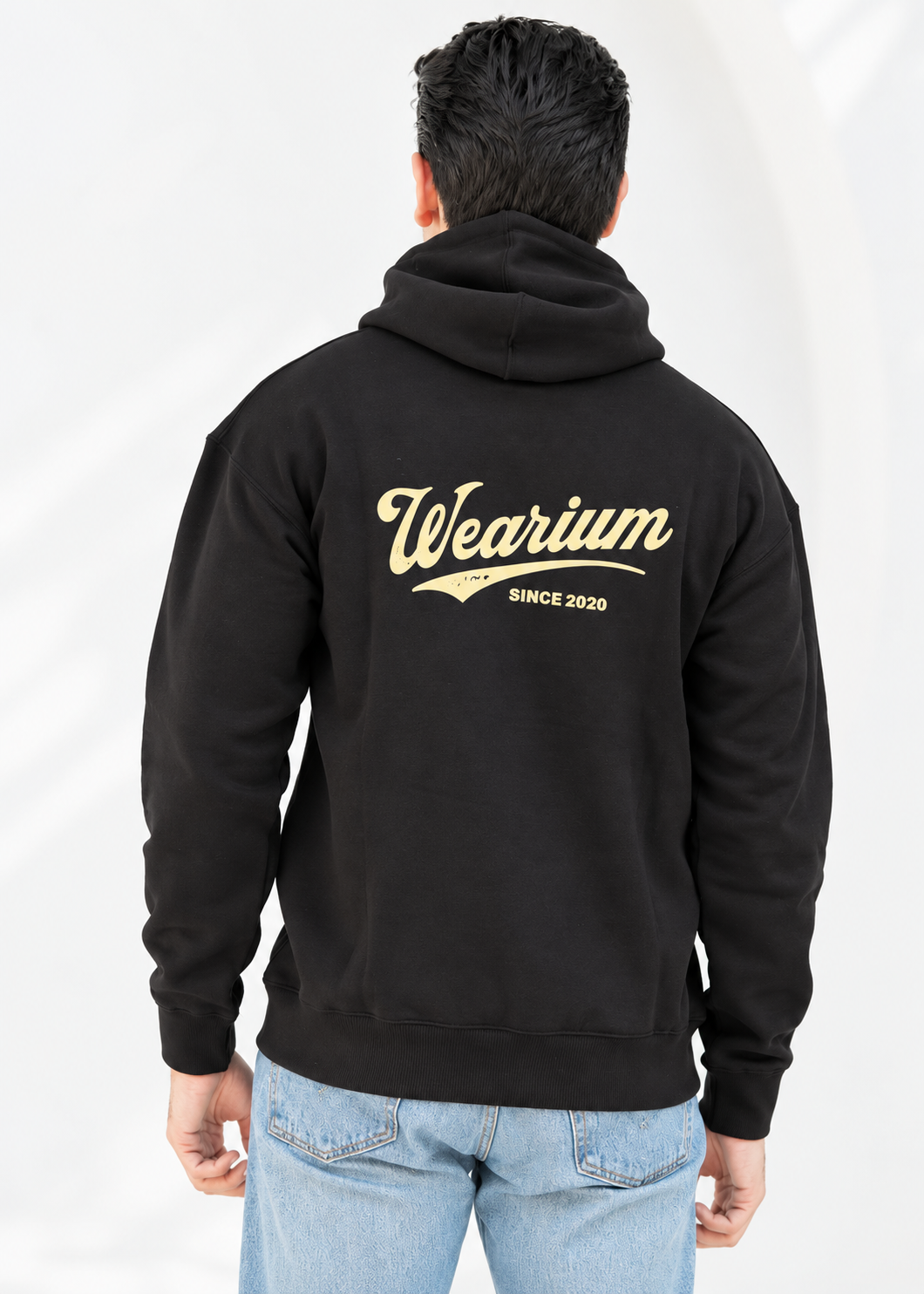 W 2020 Black Hoodie - Premium Cotton Fleece