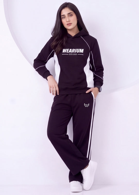 W-Nightfall - B/W Contrast Tracksuit