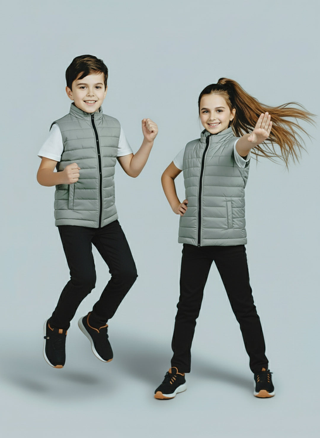 Premium Grey Puffer - Kids