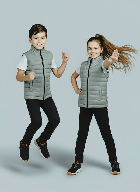 Premium Grey Puffer - Kids