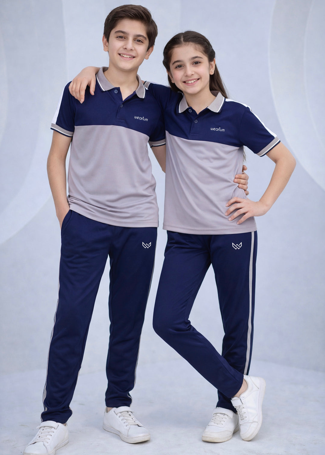 Silver Navy Ensemble - Kids Dri-Fit