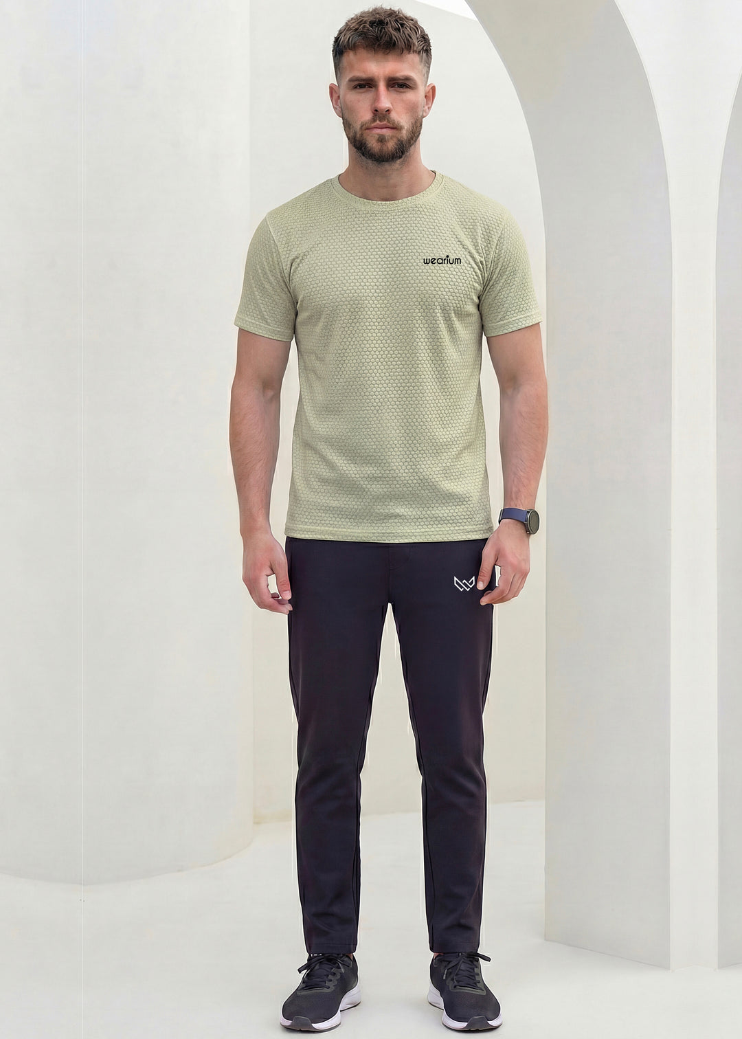 Imported Hexa Knit - Khaki Tracksuit