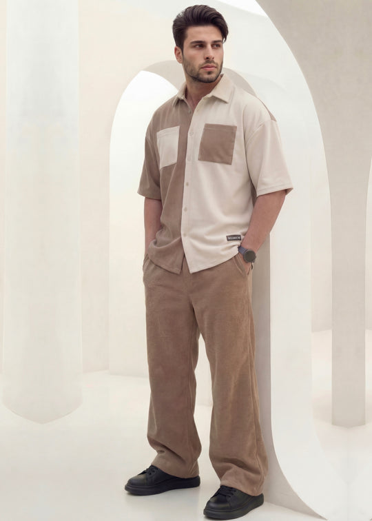 Dune Split - Beige/Khaki Premium Safari Suit