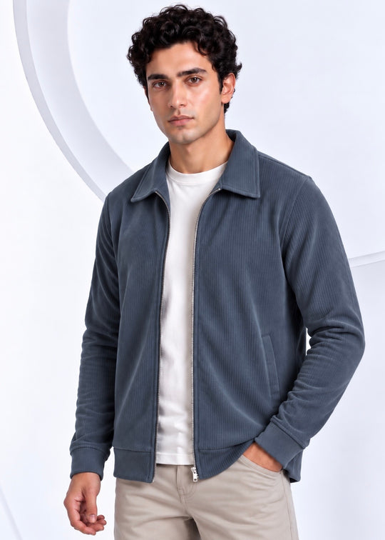 Sterling Corduroy Jacket – Dusty Steel Blue