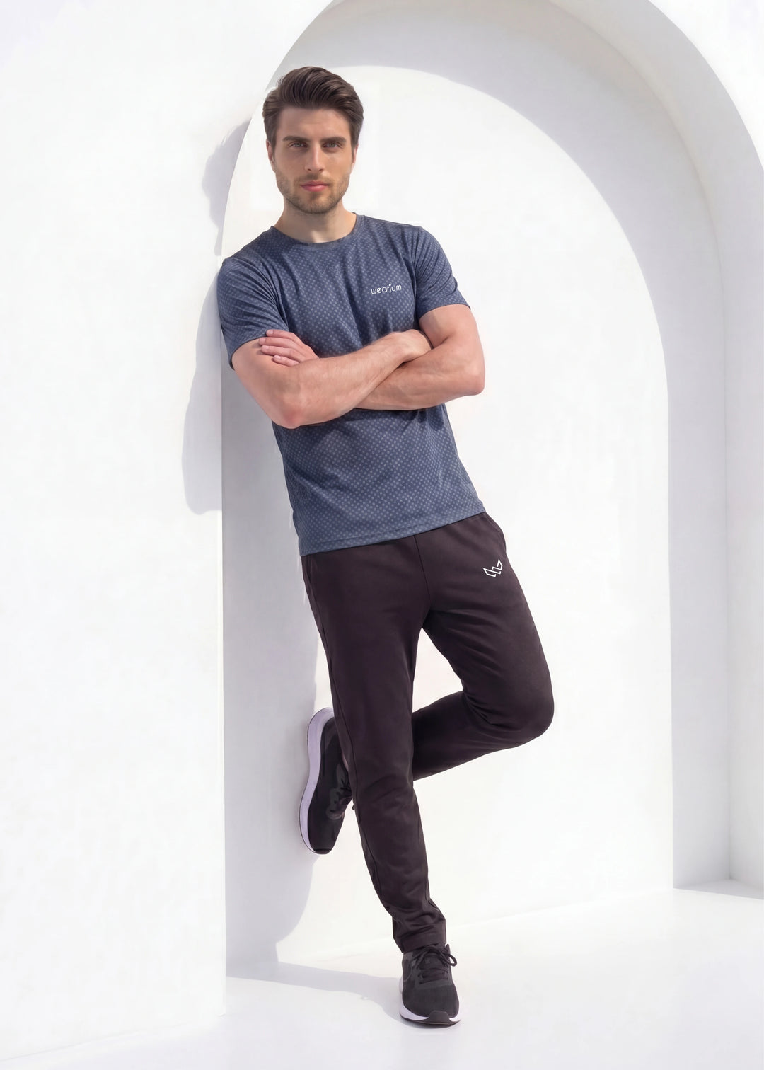 Box Knit Navy - Premium Tracksuit