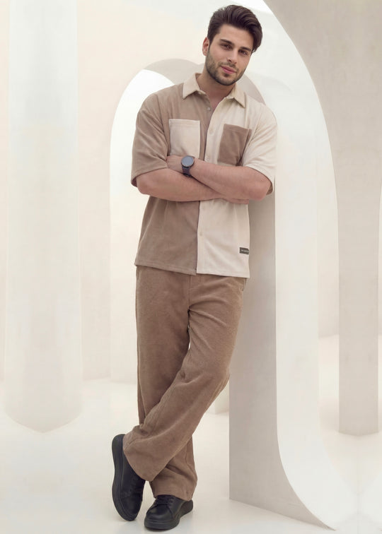 Dune Split - Beige/Khaki Premium Safari Suit