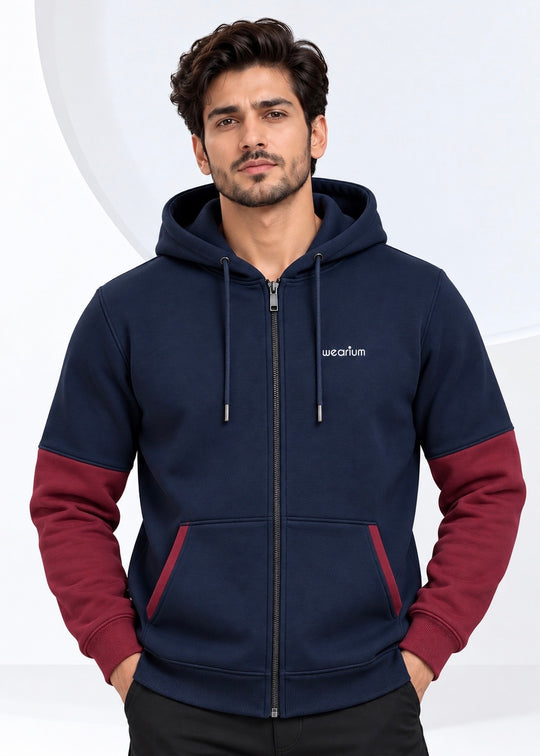 Urban Duo – Navy/Burgundy Premium Cotton