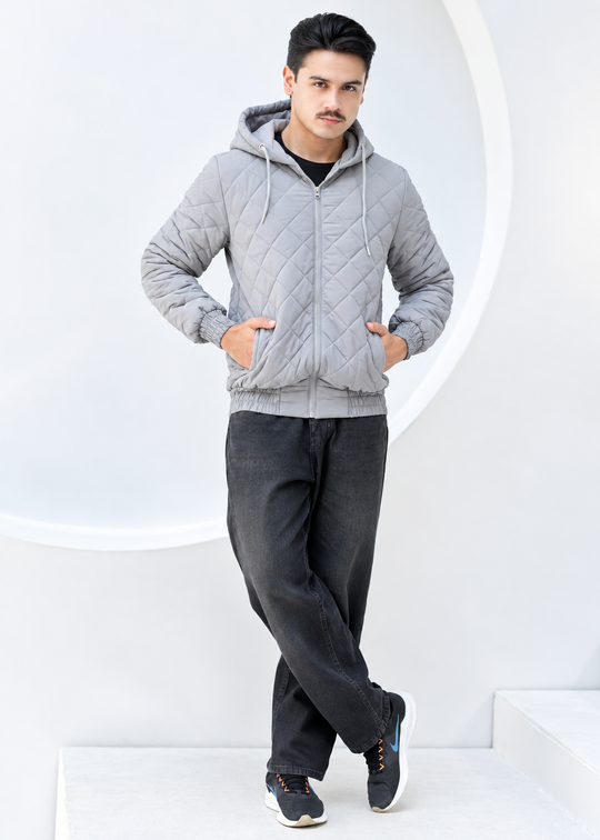 Silver Quilted Jacket - High Value