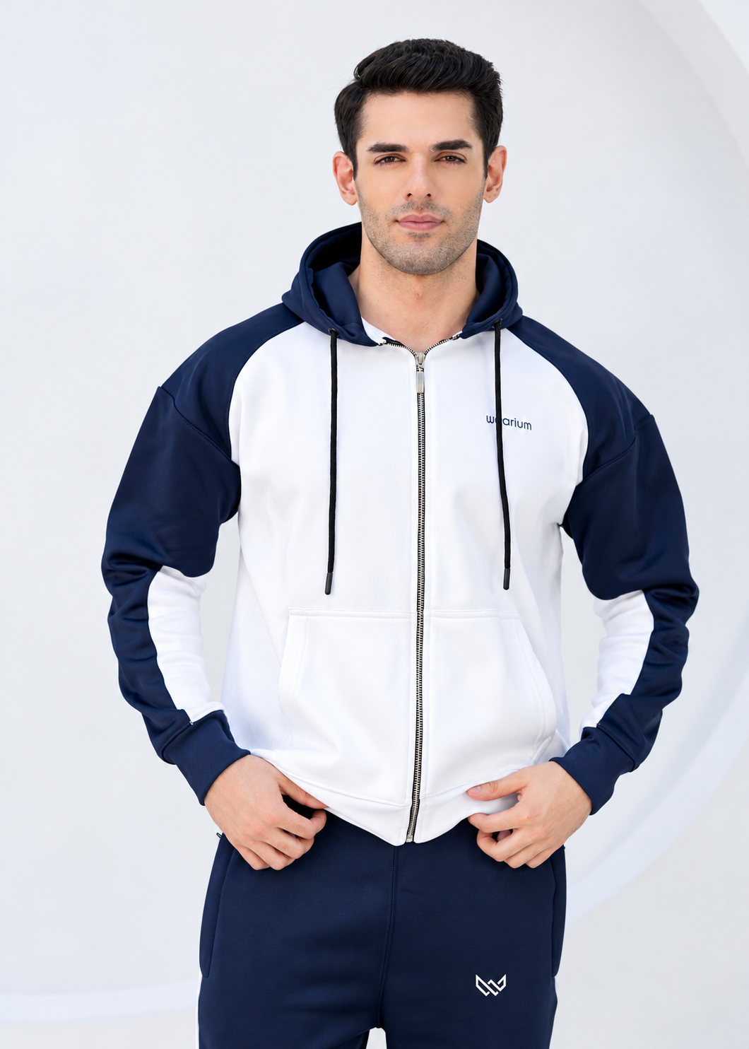 Legacy - Navy/White Oversized Winter Tracksuit