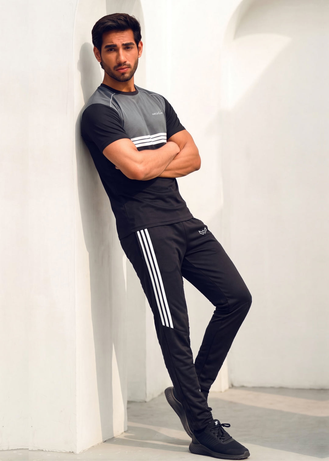Grey Tyro Front - Dri-Fit Tracksuit
