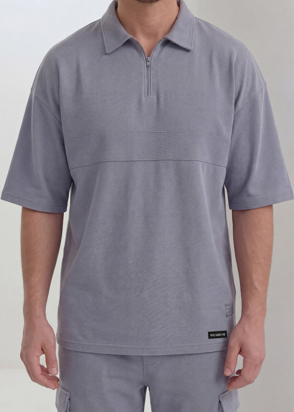 Ridge Cargo Polo Suit - Premium Silver Grey
