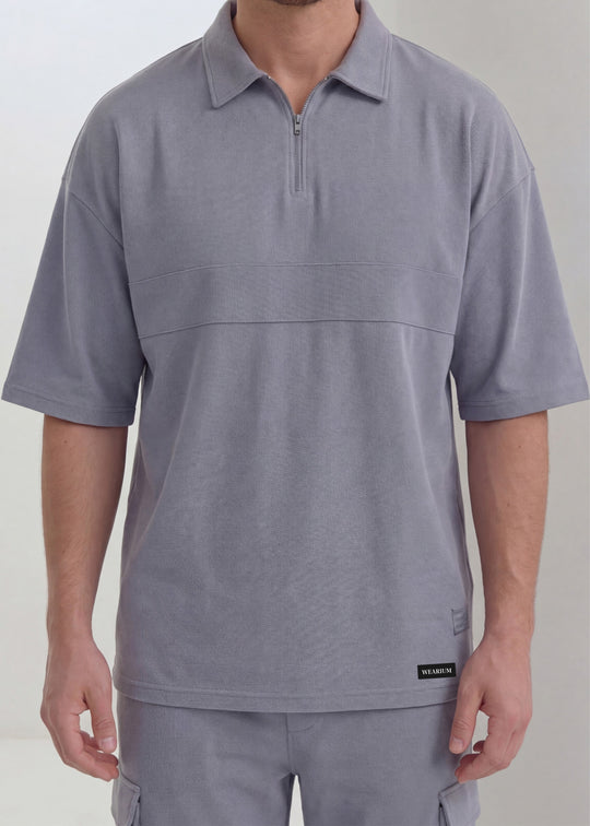 Ridge Cargo Polo Suit - Premium Silver Grey