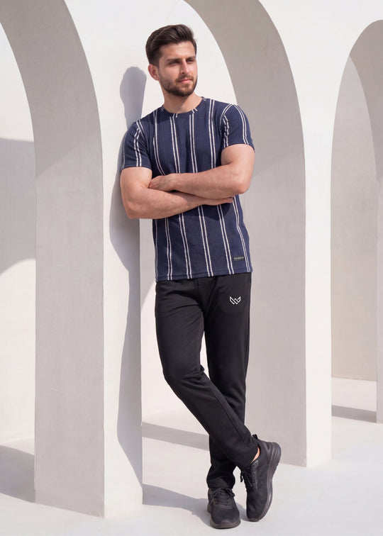 Retro Stripe Set - Navy Twinset