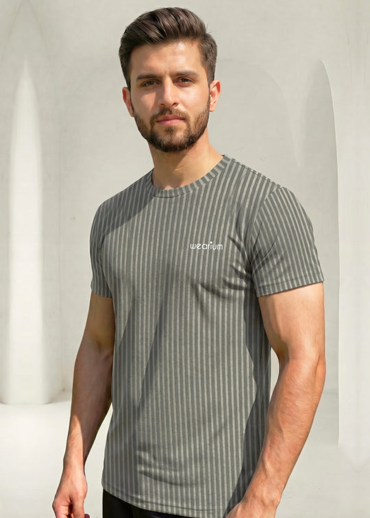 Imported Rib‑Line Stretch - Pale Green Tracksuit