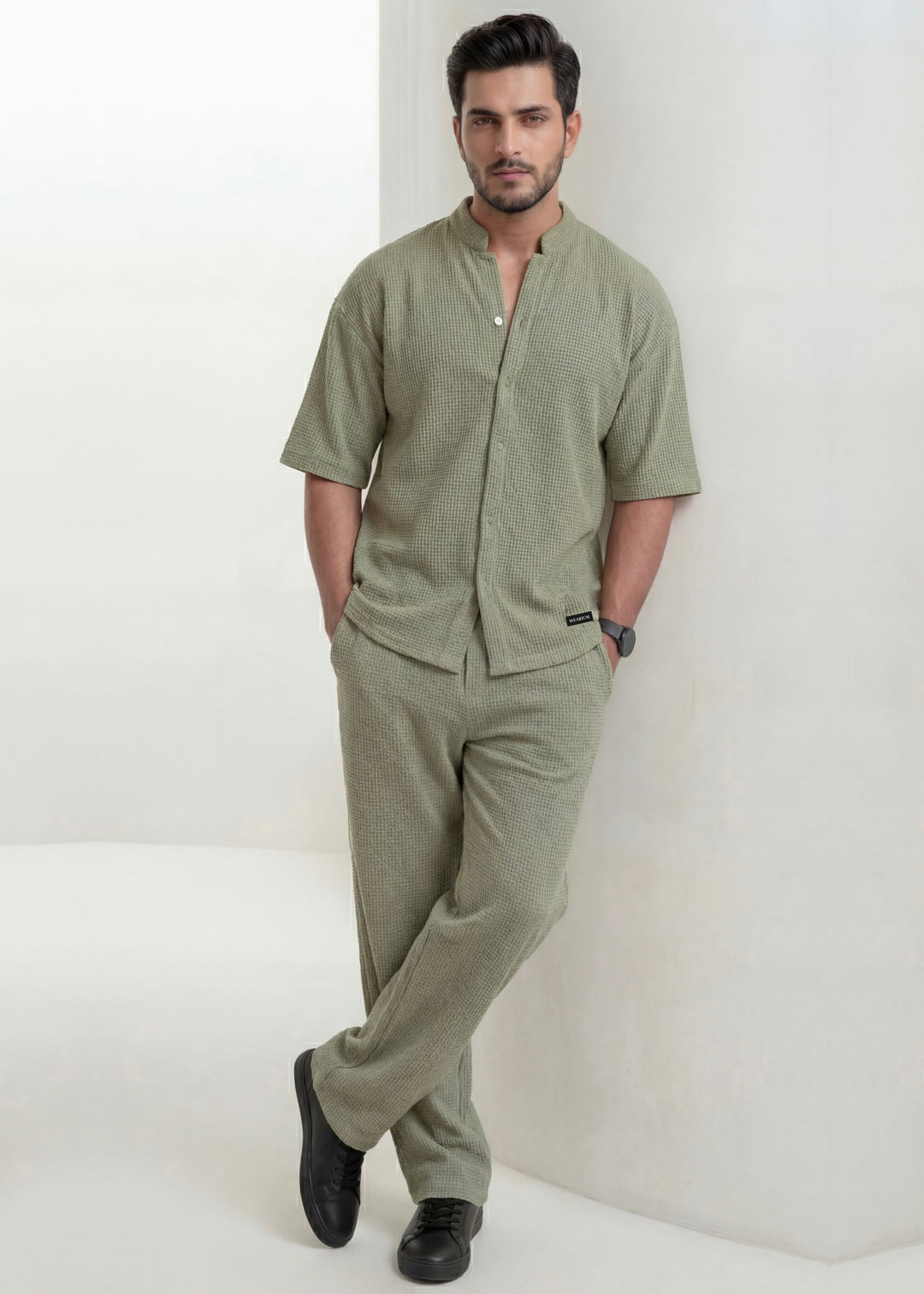 Sage Box-Knit - Premium Co-ord Set